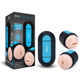 Zolo Pleasure Pill - Double Ended USB Rechargeable Stroker Black Strokers - Auto